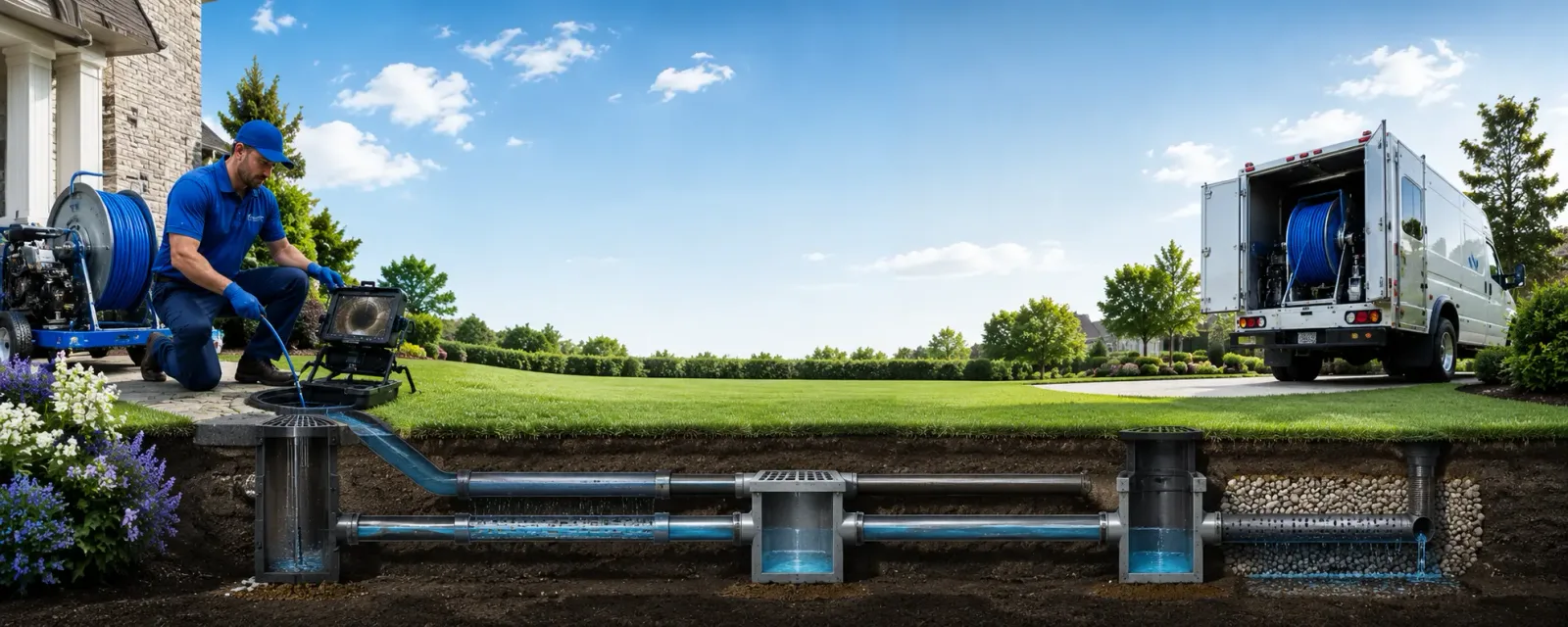 Outdoor drain cleaning information for Rosemont, WV